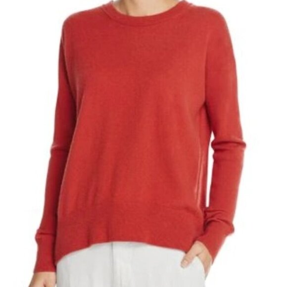 Vince Boxy Drop Shoulder Cashmere Sweater in pink, S - Picture 3 of 8